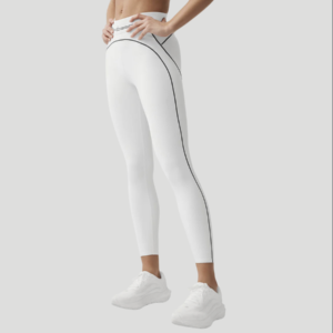 Alo Yoga Calza Airbrush Heart Throb - Blanco