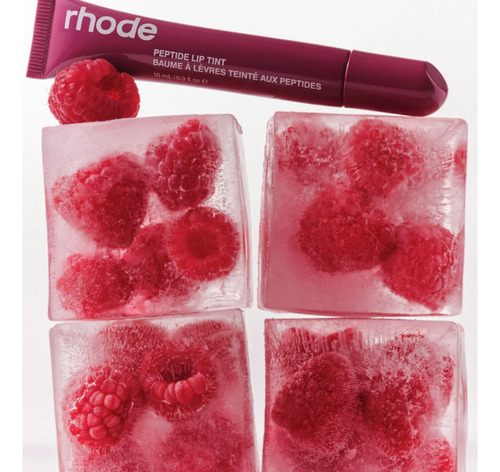 Rhode Labial Peptide Gloss Tint By Hailey Bieber Raspberry Jelly