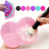 Limpiador De Silicona Para Brochas, Ideal Limpieza Brochas Rosa Chicle