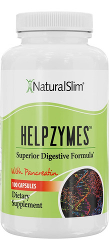 Naturalslim Helpzymes - Enzimas Digestivas 100 Capsulas Sin Sabor