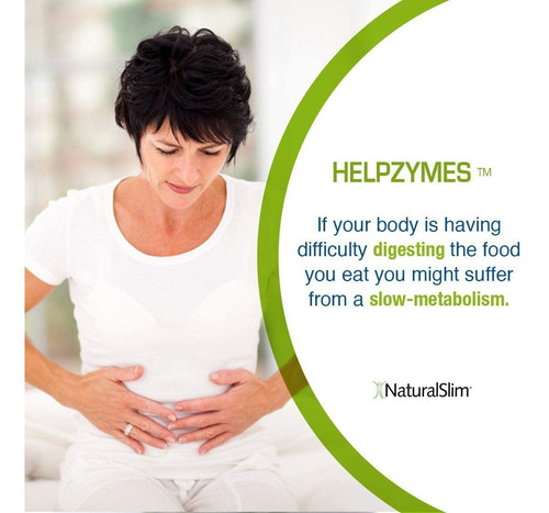 Naturalslim Helpzymes - Enzimas Digestivas 100 Capsulas Sin Sabor