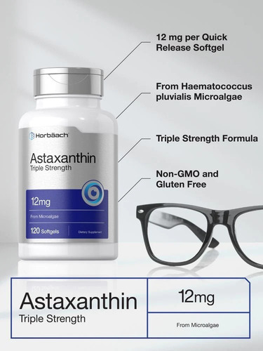 Triple Strength Astaxantina 12mg | 120 Caps - Horbaach