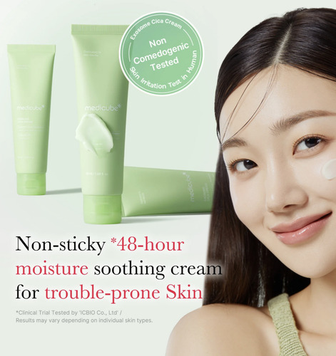 Medicube Exosome Cica Cream - Crema Facial Calmante 50ml Momento De Aplicación Día/noche Tipo De Piel Sensible