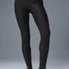 Alo Yoga Legging Airlift 7/8 Tiro Alto - Original Negro High-waist Airlift 16 - 18