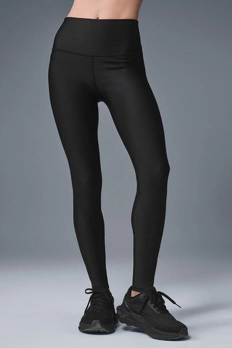 Alo Yoga Legging Airlift 7/8 Tiro Alto - Original Negro High-waist Airlift 16 - 18