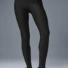 Alo Yoga Legging Airlift 7/8 Tiro Alto - Original Negro High-waist Airlift 2 - 4