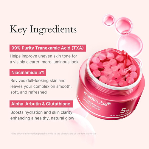 Medicube Txa + Niacinamide Capsule Crema Hidratante Capsula Normal Y Con Manchas Día/noche