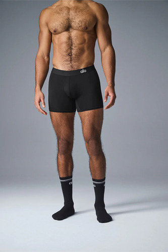 Alo Yoga Boxer - Calzoncillos Comodidad Absoluta - Original Negro Liso 2xl