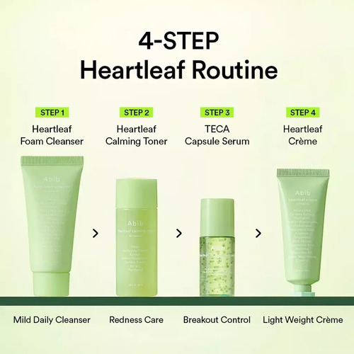 Abib Heartleaf Calming Trial Kit Facial Piel Sensible Y Acné