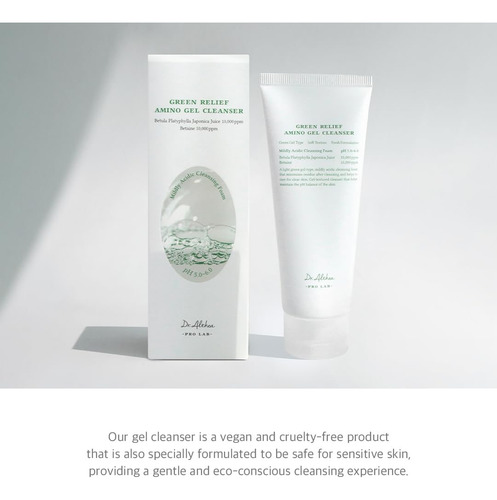 Dr.althea Green Relief Amino Gel Limpiador Veganfacial 100ml Acneica Día/noche