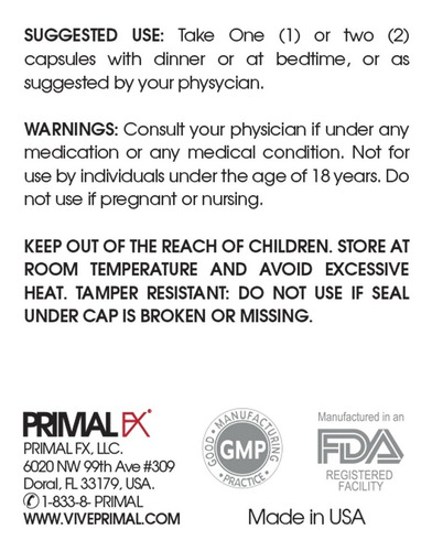Primal Fx I Enzymes + Serra I 60 Cap I Dr Ludwig Johnson