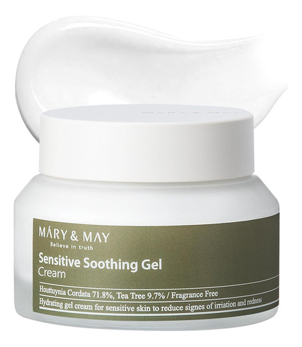 Mary&may Sensitive Soothing Gel Crema Calmante Sensible Mixta Sensible Día/noche