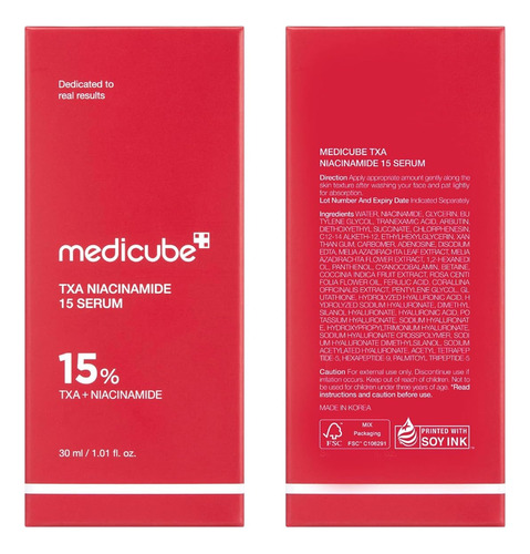 Medicube Txa+ Niacinamide 15% Serum Piel Más Brillante Todo Tipo De Piel Día/noche