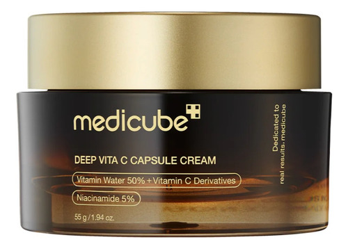Hidratante Facial Medicube Deep Vitamina C Golden Capsule Todo Tipo De Piel Día/noche