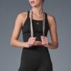 Alo Yoga Musculosa Deportivo Seamless Ribbed Bra Tank Negro Textura Acanalada Ribbed M - 34