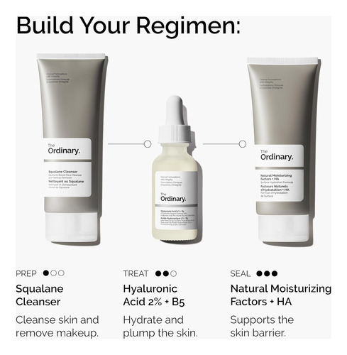 The Ordinary Sérum Hyaluronic Acid 2% + B5 Día/noche Todo Tipo De Piel Día/noche