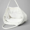 Alo Yoga - Bolsa Tote Winterfun Suave Tejido Tipo Gamuza Ivory Faux Fur Metálico Beige