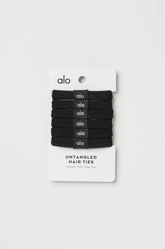 Alo Yoga Colita De Cabello Untangled Hair Tie 6-pack Negro Untangled Hair Tie