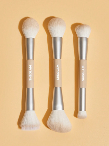 Sheglam Face Essentials Brush Set With Bag - Brochas Nude
