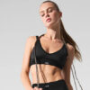 Alo Yoga Airlift Line Up Bra Top Deportivo Negro Airlift Line Up Bra M