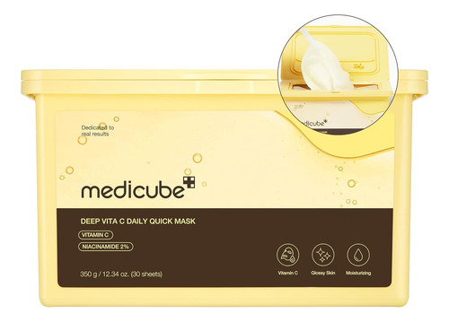 Medicube Deep Vita C Daily Quick Mask Mascarilla Facial X30h Grasa