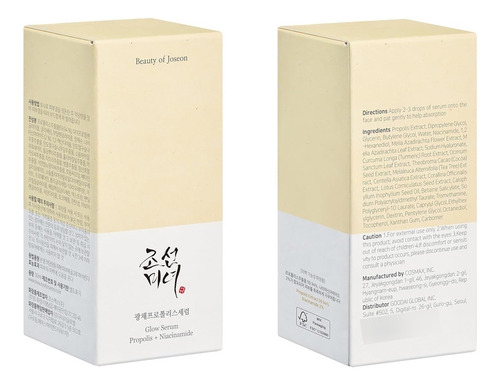Beauty Of Joseon Glow Serum Propolis + Niacinamide Todo Tipo De Piel Día/noche