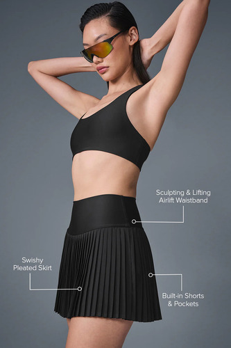 Alo Yoga Pollera Grand Slam Tennis Skirt Negro Grand Slam Xs - 2