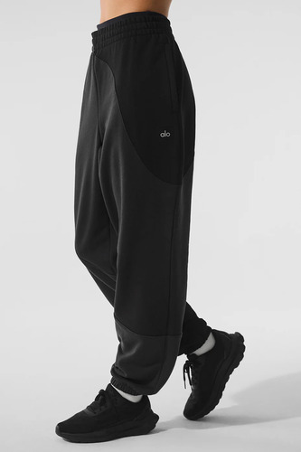 Alo Yoga Pantalón Jogger Unisex Make Waves - Original Negro Make Waves M - 8