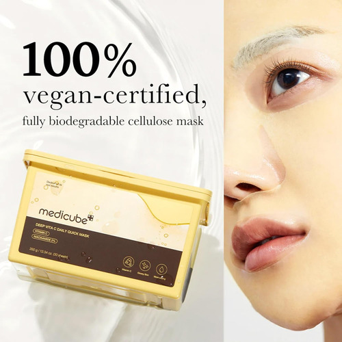 Medicube Deep Vita C Daily Quick Mask Mascarilla Facial X30h Grasa