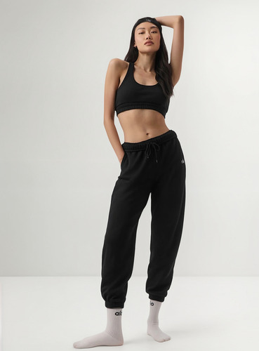 Alo Yoga Pantalón Jogger Deporti Accolade Sweatpant Unisex Negro French Terry Xl - 16