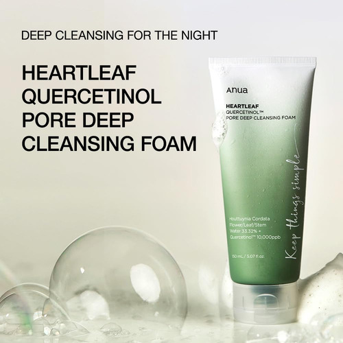 Anua Heartleaf Quercetinol Pore Deep Cleansing Foam Momento Todo Tipo De Piel Día