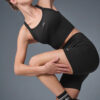 Alo Yoga Musculosa Deportivo Seamless Ribbed Bra Tank Negro Textura Acanalada Ribbed M - 34