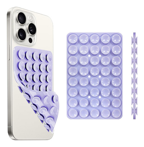 Sopapa Soportes De Silicona Telefono Con Agarre Adhesivo Lavanda Ventosas De Doble Cara