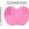 Limpiador De Silicona Para Brochas, Ideal Limpieza Brochas Rosa Chicle