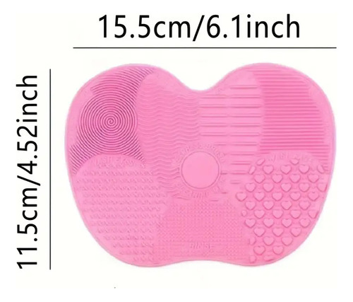 Limpiador De Silicona Para Brochas, Ideal Limpieza Brochas Rosa Chicle
