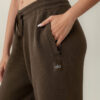 Alo Yoga Pantalon Recto Oversized - Original Marrón Oscuro Scholar Straight L - 12