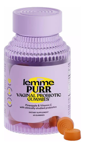 Kardashian Lemme Purr Probióticos Vaginales 60 Gomitas Sabor Piña