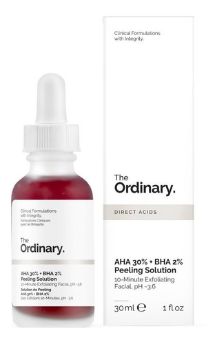Sérum Aha 30% + Bha 2% Peeling Solution The Ordinary Noche Para Todo Tipo De Piel De 30ml 30+ Años