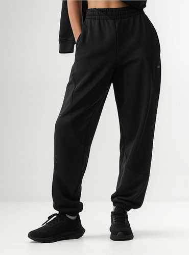 Alo Yoga Pantalón Jogger Unisex Make Waves - Original Negro Make Waves M - 8