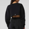 Alo Yoga Extreme Cropped Pullover -buzo Negro Original S - 4 Negro Cropped