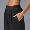 Alo Yoga Pantalon Suit Up Regular Tiro Medio Fit Holgado Negro Liso M - 8