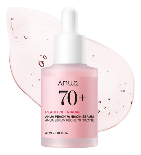 Anua Peach 70 Suero Con Niacinamida, De 1.01 Oz Fl, Suero Seca Día