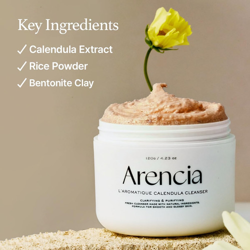 Arencia Laromatique Calendula Limpiador Facial Artesanal Todo Tipo De Piel Día/noche