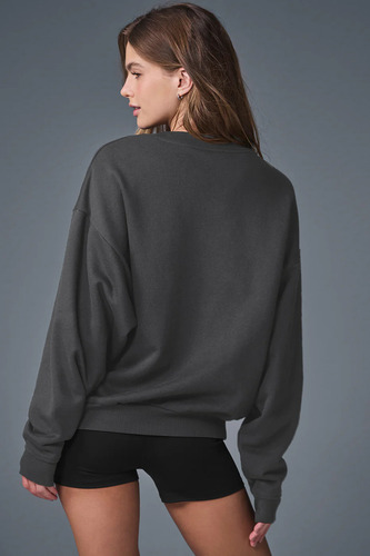 Alo Yoga Campera Accolade Crew Neck Buzo Negro Claro Xl - 16 Accolade Crew Neck