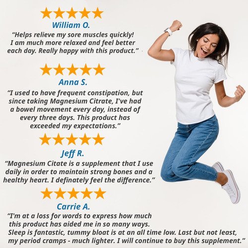 Citrato De Magnesio 400 Mg 200 Cápsulas De Alta Potencia Chocolate