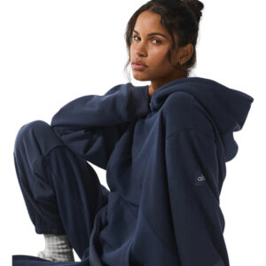 Alo Yoga Chompa Buzo Hoodie Unisex Make Waves  Original M - 8 Azul Marino Make Waves