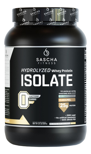 Suplemento En Polvo Sascha Fitness Isolate Proteínas Sabor Caramel X 33g