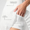 Alo Yoga Pollera Grand Slam Tennis Skirt Blanco Grand Slam Xl - 16