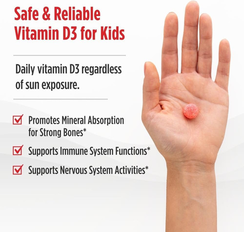Nordic Naturals Gomitas De Vitamina D3 Kids 400 Ui 60g Sandía