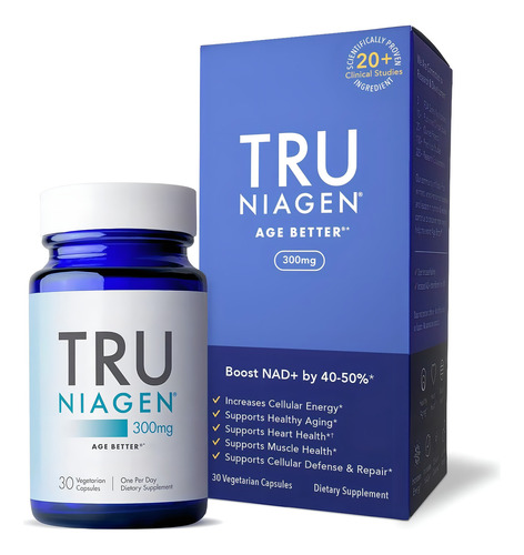 Suplemento Potenciador Nad+ Antienvejecimiento Tru Niagen Sin Sabor